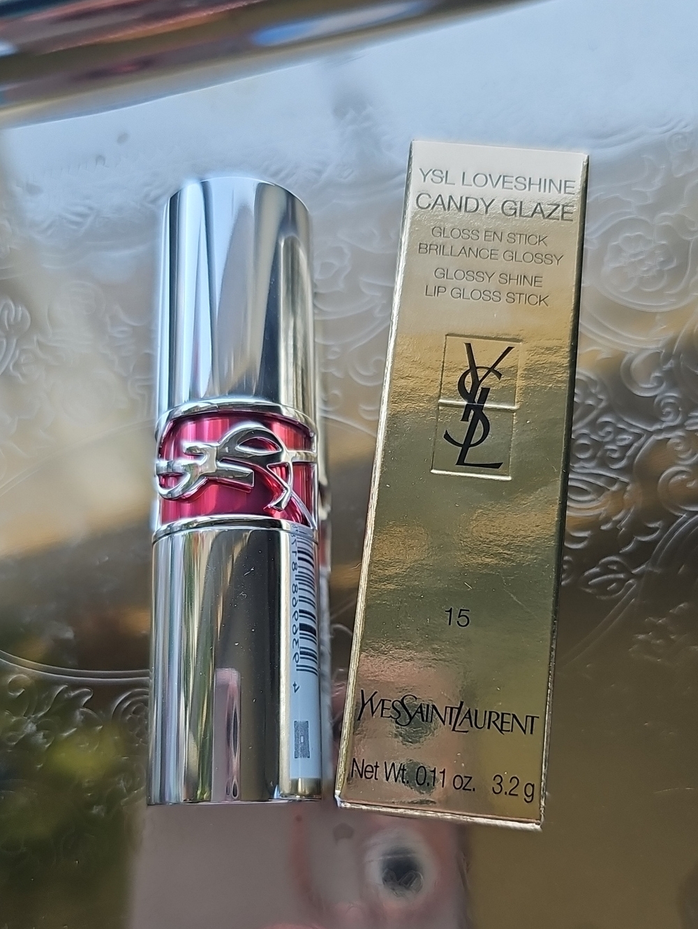NIB Yves Saint Laurent Loveshine Candy Glaze Glossy Shine Lip Gloss Stick #15